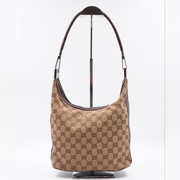 AE44❤️ Gucci GG Canvas Hobo Bag - Picture 8 of 14